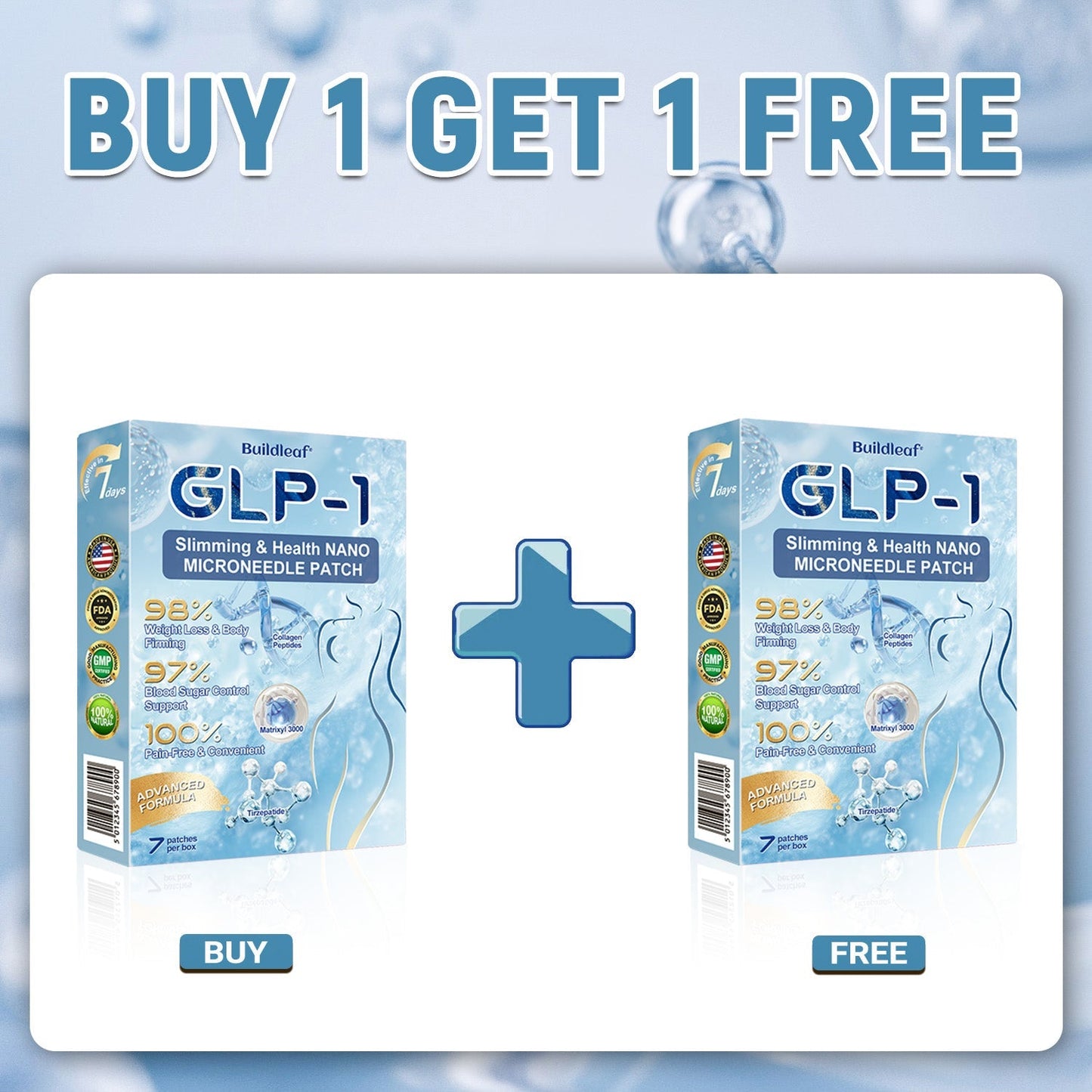 Clinically Proven| Official Store | 𝐵uil𝗱𝐿ea𝐟® 𝑺𝑀𝗚T-𝑮𝐋𝑃-1 𝐒limming & 𝐻ealth 𝑁ano 𝑀icroneedle 𝑃atch |Targets Obesity, Loose Skin, High Blood Pressure, Diabetes, Fatty Liver, Joint Pain, Brain Fog, Low Energy, Body Aches, and More